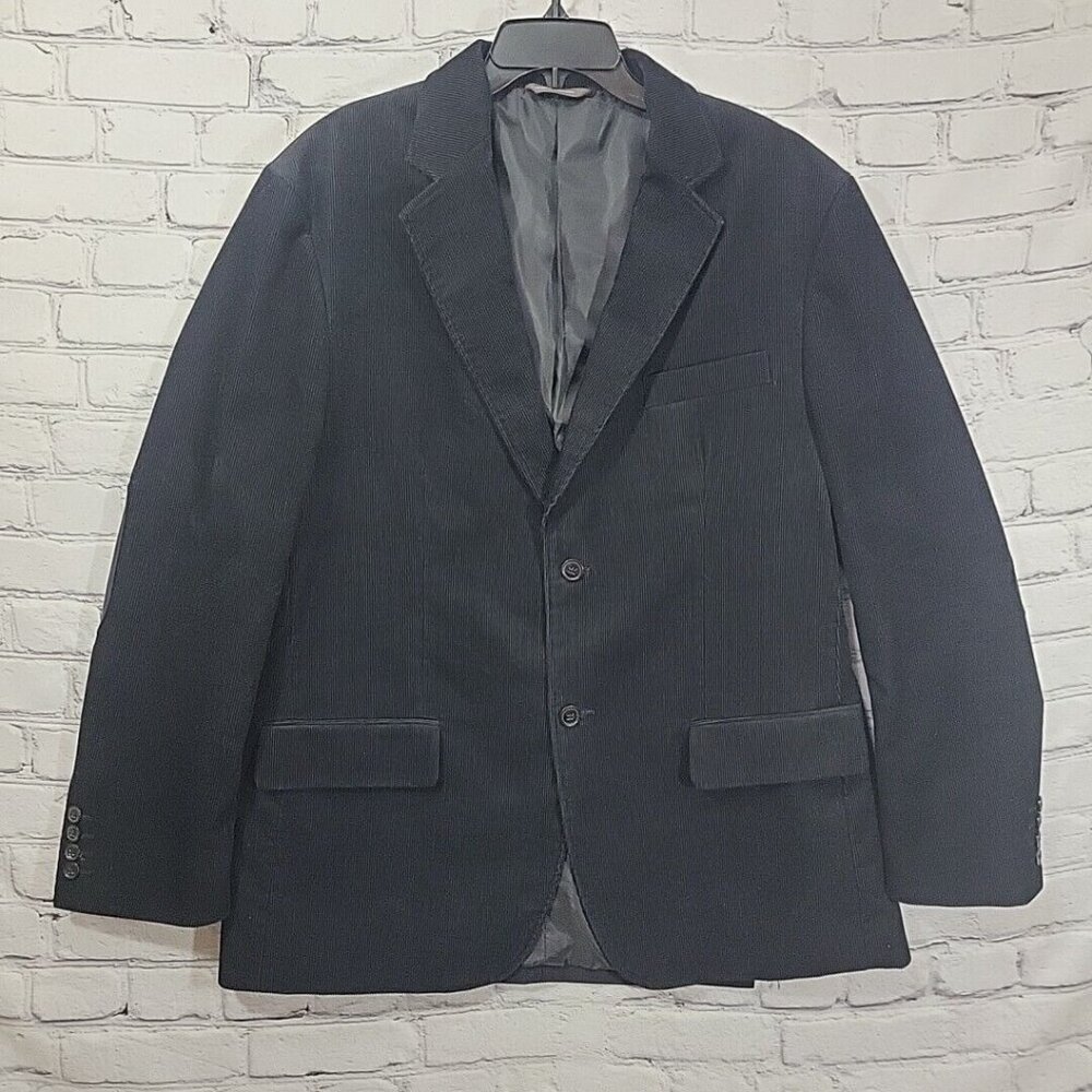 Tasso Elba Black Corduroy Sport Coat Blazer